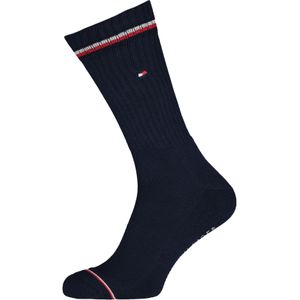 Tommy Hilfiger Iconic Sport Socks (2-pack), heren sportsokken katoen, blauw -  Maat: 47-49