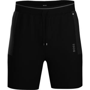 BOSS Tracksuit Short, heren pyjama- of loungebroek kort, zwart