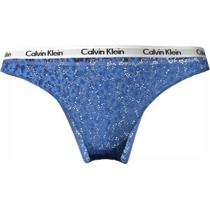 Calvin Klein dames Brazilian (1-pack), Brazilian slip, blauw -  Maat: XL