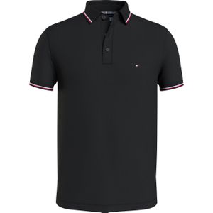 Tommy Hilfiger 1985 Rwb Tipped Slim Polo - heren poloshirt - zwart