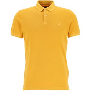 Marc O'Polo shaped fit polo, heren poloshirt, zonnig geel -  Maat: XS