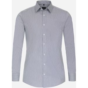 VENTI modern fit overhemd, twill, blauw gestreept 47