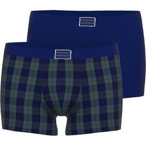 TOM TAILOR heren boxer kort (2-pack), donkergroen geruit