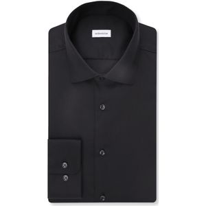 SEIDENSTICKER - Zakelijk Overhemd - Zwart - Slim Fit - Lange Mouw