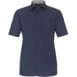 CASA MODA - Comfort Fit - Overhemd - Blauw - Korte Mouw - Popeline