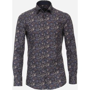 VENTI modern fit overhemd, mouwlengte 72 cm, popeline, blauw 45
