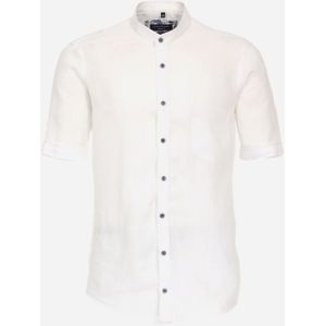 CASA MODA Sport casual fit overhemd, korte mouw, linnen, wit 49/50