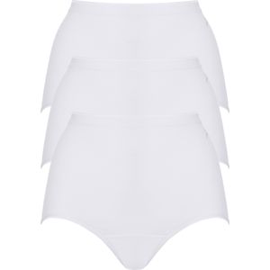 TEN CATE Basic women maxi (3-pack), dames slips hoge taille, wit