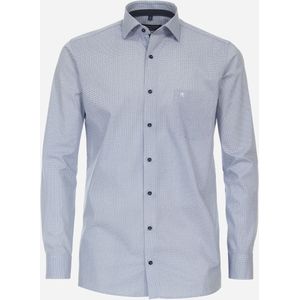 CASA MODA modern fit overhemd, popeline, blauw dessin 40