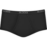 Sloggi Men Basic Maxi, heren heren slip met smalle zijkanten (1-pack), zwart -  Maat: L
