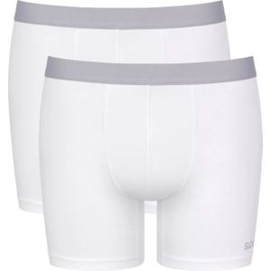 Sloggi Men GO ABC 2.0 Short, heren boxershort korte pijp (2-pack), wit