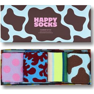 Happy Socks - Colorburst Socks Gift Set - Unisex Sokken - 4-pack - Cadeauverpakking