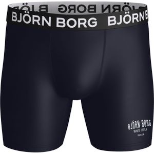 Bjorn Borg Performance boxers, microfiber heren boxers lange pijpen (1-pack), blauw