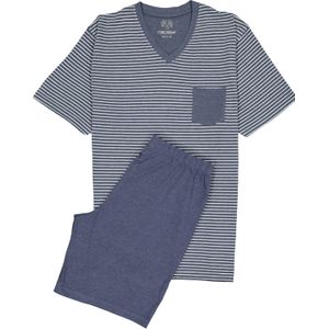 Ceceba +size Shortama met Strepen Blauw