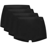 TEN CATE Basics women shorts (4-pack), dames Shorts hoge taille, zwart -  Maat: S