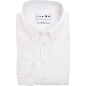 Ledub modern fit polo overhemd, tricot, jersey, wit