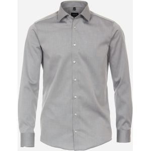 VENTI modern fit overhemd, twill, grijs 46