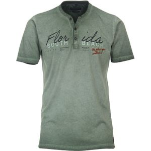 CASA MODA comfort fit heren T-shirt, groen -  Maat: L