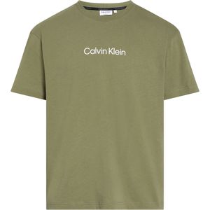 Calvin Klein Hero Logo Comfort T-shirt, heren T-shirt korte mouw O-hals, groen -  Maat: XL