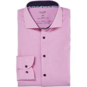 OLYMP 24/7 Level 5 body fit overhemd, popeline, pink 42