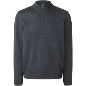 MAERZ Classic Fit heren schipperstrui wol, antraciet grijs