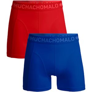 Muchachomalo boxershorts, heren boxers normale lengte (2-pack), Boxer Shorts Solid -  Maat: L
