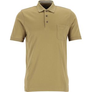 OLYMP Polo Casual, modern fit polo, active dry, olijfgroen -  Maat: XL