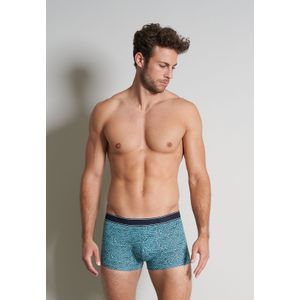 TOM TAILOR heren boxer normale lengte (1-pack), middengroen dessin