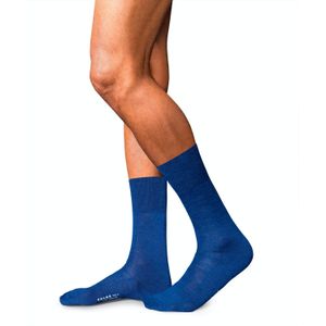 FALKE No. 6 Finest Merino & Silk herensokken, blauw (royal blue) -  Maat: 47-48