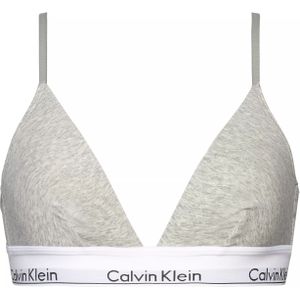 Calvin Klein dames Modern Cotton triangel bra, triangel BH, grijs -  Maat: XS