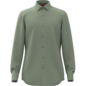 HUGO Kenno slim fit overhemd, popeline, groen