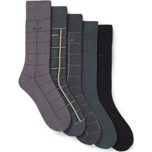 BOSS - Cadeauset Herensokken - Zwart - 5-pack
