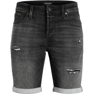 JACK & JONES Rick Icon Shorts regular fit, heren jeans korte broek, zwart denim