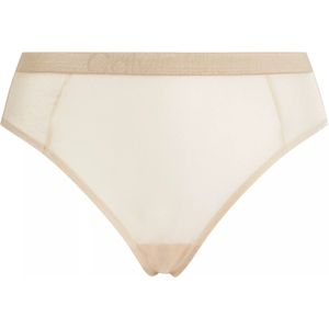 Calvin Klein dames high leg tanga (1-pack), tanga slip, geel -  Maat: L