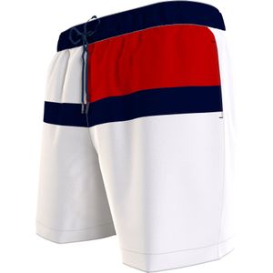 Tommy Hilfiger Medium Drawstring swimshort, heren zwembroek, wit