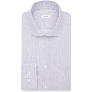 Seidensticker - 845334 - Chemise - Blauw - Manches Longues - Coupe Droite