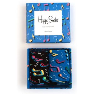 Happy Socks SMU City Jazz giftbox (2-pack), unisex sokken in cadeauverpakking