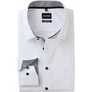 OLYMP Luxor comfort fit Big overhemd, popeline, antraciet grijs