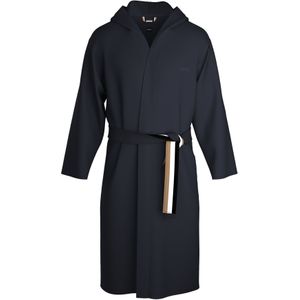 BOSS Iconic French Terry Robe, heren badjas (middeldik), donkerblauw -  Maat: XL