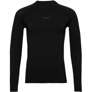 Bjorn Borg running seamless ls T-shirt, zwart -  Maat: L