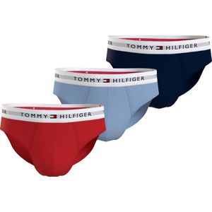 Tommy Hilfiger hipster brief (3-pack), heren slips, blauw, lichtblauw, rood -  Maat: XXL