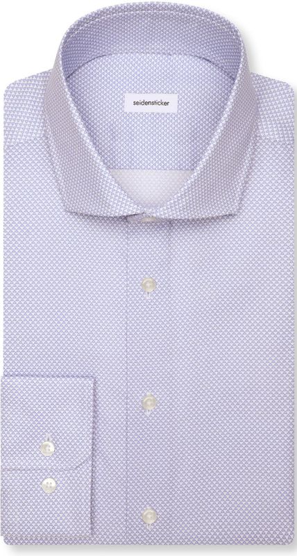 Seidensticker x-slim fit overhemd, popeline, blauw dessin