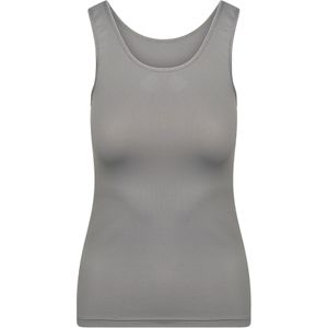 RJ Bodywear Pure Color dames top (1-pack), hemdje met brede banden, midden grijs -  Maat: M