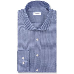 Seidensticker regular fit overhemd, structuur, blauw