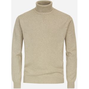 Redmond heren coltrui katoen, beige (middeldik) -  Maat: 4XL