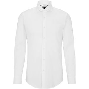 BOSS Hank slim fit overhemd, twill, wit