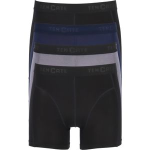 TEN CATE Basics men bamboo viscose shorts (4-pack), heren boxers normale lengte, zwart, blauw en grijs -  Maat: M