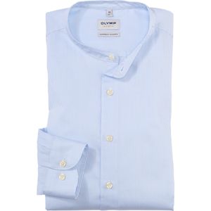 OLYMP Level 5 body fit overhemd, popeline, bleu gestreept