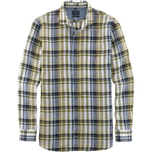 OLYMP - Casual - Olijfgroen - Overhemd - Modern Fit - Geruit