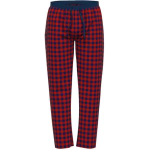 Ceceba heren pyjama- of loungebroek, donkerrood geruit -  Maat: XL